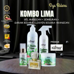 Kombo Lima - Gel Mandian, Semburan, Garam, Losyen & Wangian