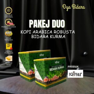 Pakej Duo Kopi Arabica Robusta Bidara Kurma